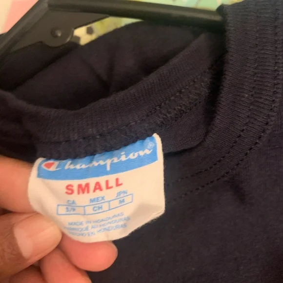 - Champion Kids Shirt - Navy with Red Logo - Picture 5 of 8